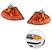 2X Turn Signal Indicator Corner Lights Lamps for BMW 3 Series E46 4DR Sedan 1998 1999 2000 (Amber)