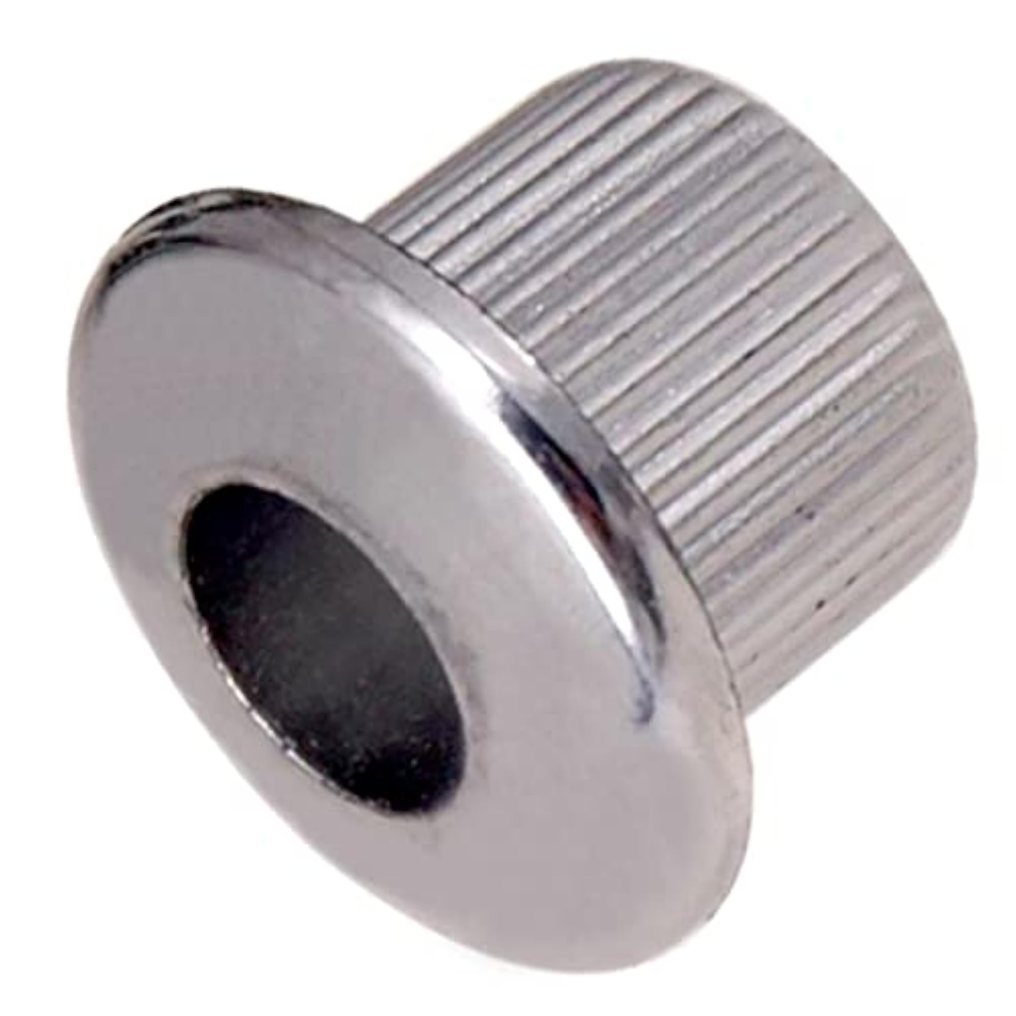 6X Chrome Guitar Tuner Bushings with Screws, Silver