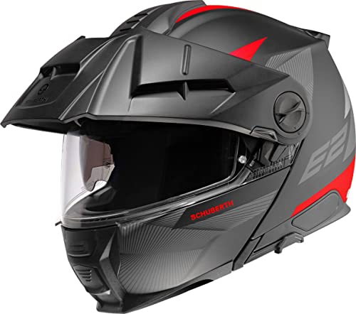 Preisvergleich Produktbild Schuberth E2 Defender Klapphelm, schwarz matt / rot, L (59)