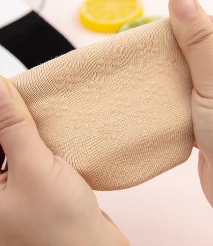 Toe Topper Half Socks for Women No Show Invisible Non-Slip Seamless Liner Covers for Mules Clogs 3 Pairs4