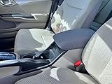 Auto Console Covers- Fits The Honda Civic 2006-2013 Center Console Armrest Cover Waterproof Neoprene Fabric (Gray)