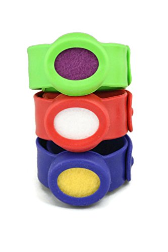Destination Oils Kids Essential Oil Diffuser 3 Slap Bracelet Sport Set - Red, Blue, Green- Boys- Unscented #TOP4