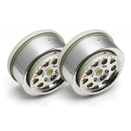 Preisvergleich Produktbild SC10 KMC Wheels, chrome, front (non-hex)