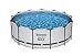 Produktbild Bestway Steel Pro MAX Frame Pool Komplett-Set mit Filterpumpe Ø 396 x 122 cm, lichtgrau, rund