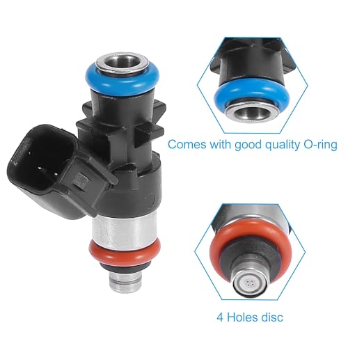 X AUTOHAUX 6pcs Fuel Injector for Dodge Challenger Charger Durango Grand Caravan for Town Country for Jeep Wranger for 2012-2017 for Chrysler 200 300 3.6L 0280158233 Black by X AUTOHAUX - Image 5
