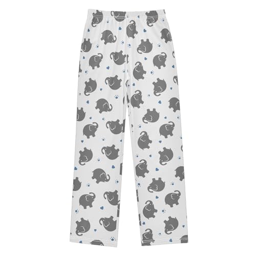 Boys' Pants Elephant Heart Long Bottoms Jogger Pants Elastic Waist Trousers with Pockets S-XL