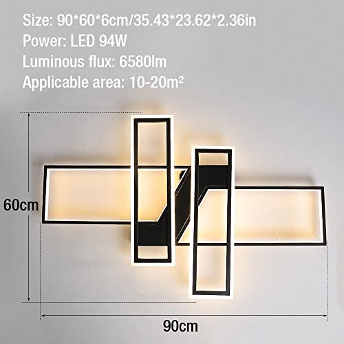 Plafonnier LED avec télécommande pour ajuster la lumière du salon