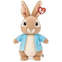 TY Peter Rabbit Beanie 25cm Soft Plush Toy Teddy – Collectible Stuffed Cuddly Plushies for Kids – Cute Soft Toys Gift