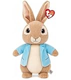 TY Peter Rabbit Beanie 25cm Soft Plush Toy Teddy – Collectible Stuffed Cuddly Plushies for Kids – Cute Soft Toys Gift
