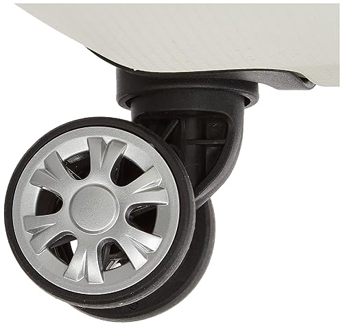 Image of Rockland Melbourne Hardside Expandable Spinner Wheel Luggage, White, 2 Piece (20 inch /28 inch)