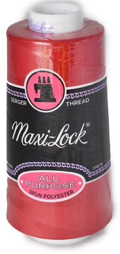 Hilo Maxi Lock todo uso rojo amapola 3000 yd miniatura 1