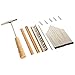 JEWEDECO 4 Sets 17 17 Keys Kalimba Diy Bridge Kit Tuning Hammer Repairing Parts Musical Instrument