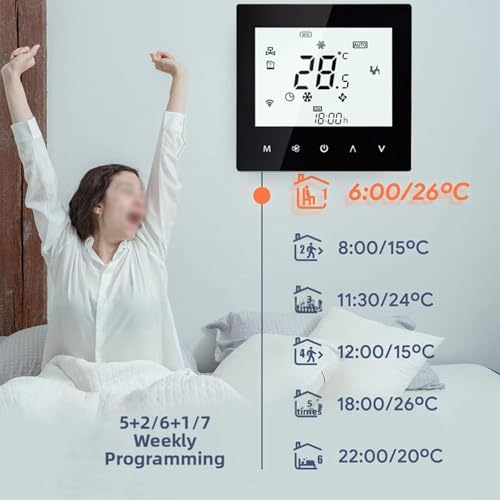 Thermostat programmable WiFi pour chauffage au sol connecté Tuya