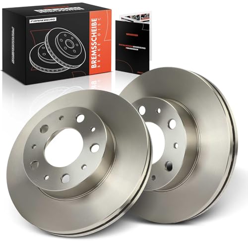 Frankberg Bremsscheibensatz inkl. 2x Bremsscheiben Vorne Belüftet Ø300mm Kompatibel mit Boxer Bus Jumper Bus Ducato Pritsche/Fahrgestell Replace# 51957509, 51957510