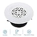 Home and Garden Parts 4 Inch Round Air Vent 2pcs Adjustable Grill Cover Louver Soffit Vent with Screen #CN/251024/06433