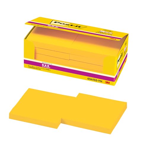 3M ポストイット 付箋 強粘着 大きい イエロー 75×75mm 90枚×10パッド 6541SS-YN（Amazon）