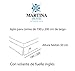 Martina Home Canada Cubre Canapé, Blanco, Cama de 90