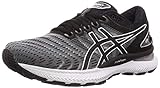 delayed coking deutsch breathable mesh, synthetic Asics Mens Gel-Nimbus 22 Running Shoe, White/Black, 42.5 EU