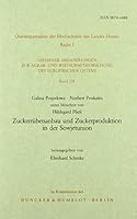 Zuckerrubenanbau Und Zuckerproduktion in Der Sowjetunion 3428059298 Book Cover