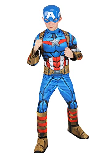 Marvel Captain America Official Youth Halloween Costume - Premium...
