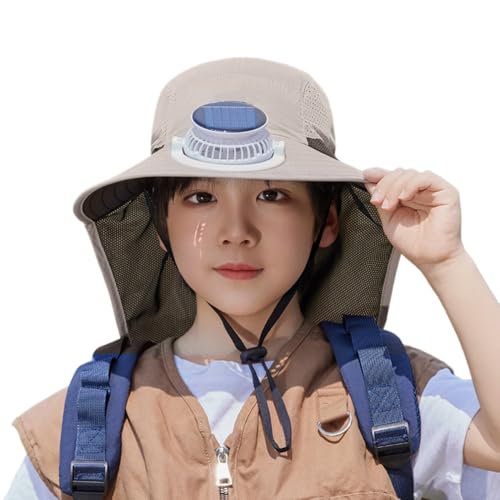 Chapeau enfant avec ventilateur contre les coups de chaud d'été