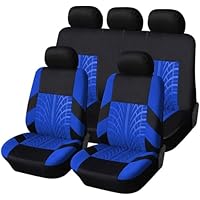 Leather Car Seat Cover Full Set For Fiat Panda/Panda 4×4/Panda From/Panda Sport/Panda 100HP/Panda Cross Fully Surrounding Custom Seat Cushions Seat Protection Accessories,Blackstyle