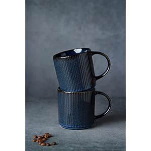 famiware Coffee Mug Set for 6, Star 12 oz Catering Mugs Cup Set with Handle for Coffee, Tea, Cocoa, Milk - Ceramic Stoneware Drinkware Set, Nebulas Blue famiware Coffee Mug Set for 6 Star 12 oz Catering Mugs Cup Set with Handle for Coffee Tea Cocoa Milk Ceramic Stoneware Drinkware Set Nebulas Blue