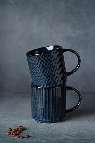 famiware-Coffee-Mug-Set-for-6-Star-12-oz-Catering-Mugs-Cup-Set-with-Handle-for-Coffee-Tea-Cocoa-Milk-Ceramic-Stoneware-Drinkware-Set-Nebulas-Blue famiware Coffee Mug Set for 6 Star 12 oz Catering Mugs Cup Set with Handle for Coffee Tea Cocoa Milk Ceramic Stoneware Drinkware Set Nebulas Blue