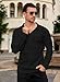 Mens Knit Polo Shirts Long Sleeve Casual Business Collared Ribbed Textured Golf Activewear Polo Shirts Black