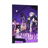 yuebrtog よふかしのうた 高密度キャンバスアート UV印刷 木枠付き 無痕釘セット 色褪せないモダンインテリア リビング/寝室/オフィス用 壁掛け絵画 （30x45cm）5cyrsg0619-47
