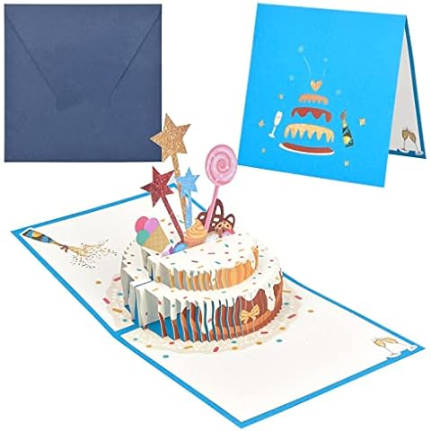 Tarjeta de felicitación 3D de Cumpleaños NATUCE Cover