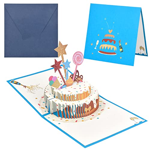 NATUCE Biglietto di Compleanno Pop up 3D, Biglietti di Auguri per...