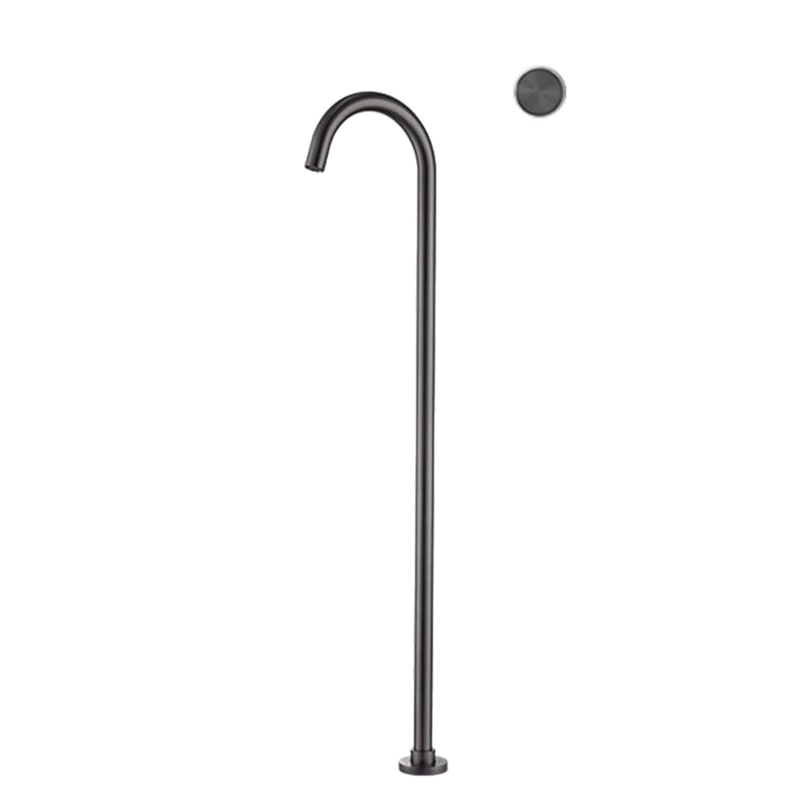Robinet de baignoire autoportant gris pour créer une ambiance spa et détente chez soi