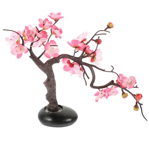 FONDOTIN 造花梅花プレート装飾 軽量持ち運び簡単 寿司皿用食卓飾り 再利用可能な な花の置物 食事気を高める和風刺身プレートデコレーショ