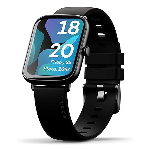 (Refurbished) BoultCosmic 1.69 inch Display, SpO2,Heart Monitor Smartwatch (Black Strap, Free Size) (B0D8WGP8MZ) Amazon Price History, Amazon Price Tracker