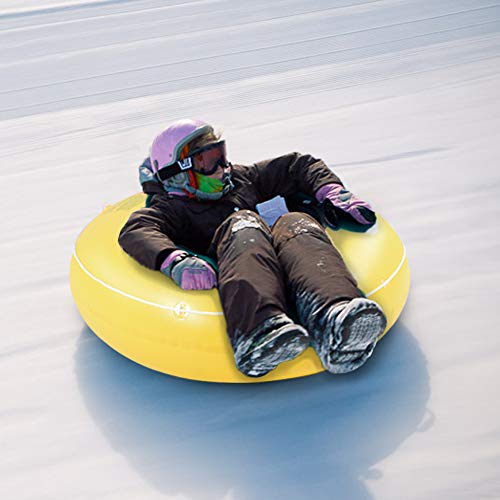 HIWENA Super Heavy Duty Snow Tube, Inflatable Snow Sled for Kids and Adults, Thicken 0.75mm Thick Material Winter Sport Tube(48 in) - Thumbnail 6
