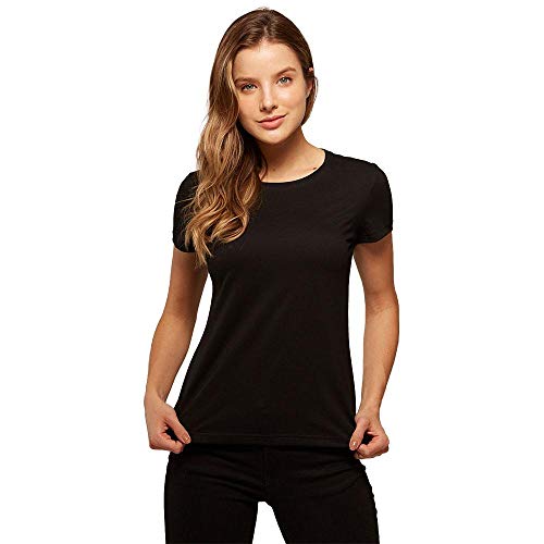 Kit de 5 Camisetas Babylook Básicas de Várias Cores