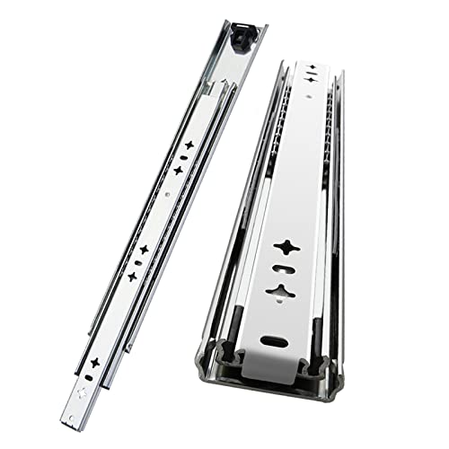 Preisvergleich Produktbild IkErna Full-Verlängerungskugel-Lagerschubla... Hochleistungsschublassen 250-1500 Mm, 2 Stcs, 180 Lbs Ladungskapazität, 3-Abschnitts-Teleskop-Führungsschienen / 2-Pack / 1200Mm