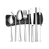 [Leicht zu tragen] Dieses moderne Geschirr ist klein und leicht, daher ist es sehr geeignet für den Transport. Unser Campinggeschirr ist sehr praktisch, geeignet für Familie, Büro, Schule, Picknick, Camping, Wandern, Reisen und andere Outdoor-Aktivitäten