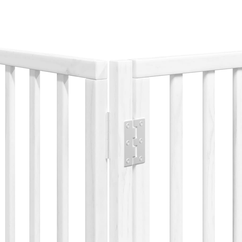 10-TLG - Portería para perros de madera de álamo, 800 cm, plegable, con puerta independiente, para jardín, terraza, patio, protección segura para perros, cachorros, zona de juego
