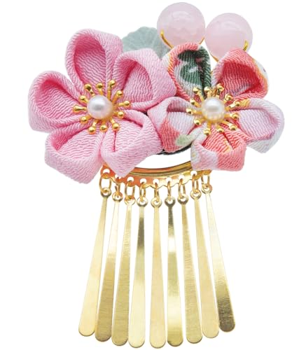 【Baramoly】 髪飾り 七五三 つまみ細工 成人式 花 付け足し 卒業式 和装 着物 留袖 振袖 浴衣 袴 IF268