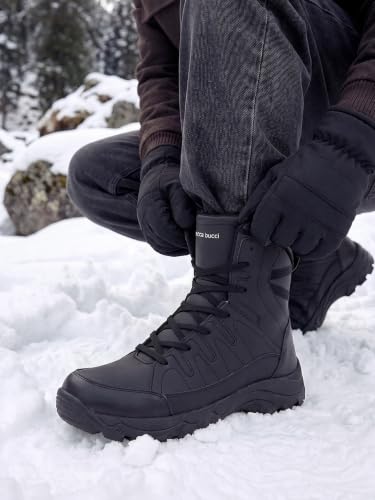 Bacca Bucci Men Lace Up Boots Black - Image 6