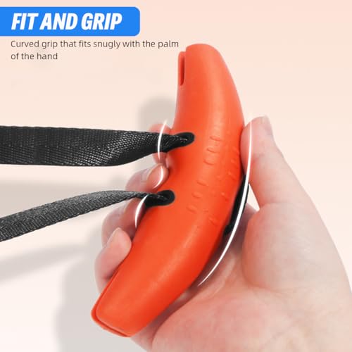 Image of Proberos 2PCS Pull-Up Grips, Gym Hand Grips Bullhorn- Shaped for Pull- ups, Rowing, and LAT Pull Downs, Sturdy Nylon Webbing Straps, Workout Accessories