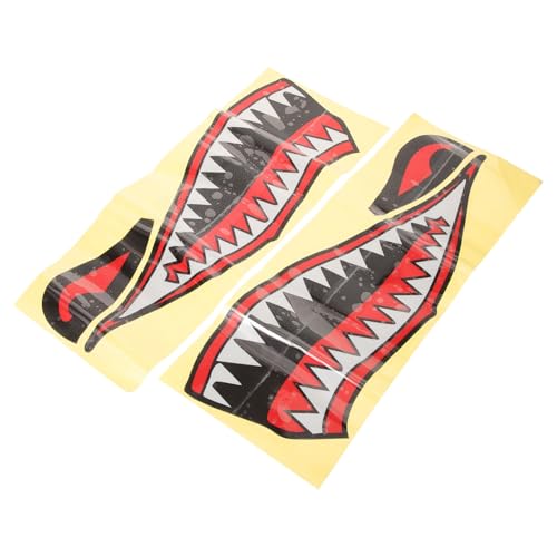SOLUSTRE 1 Juego Vinilo para Coche Boca De Pegatina Pared Wall Stickers Etiqueta Engomada del Coche Boca De Calcomanía De De del Vehículo La Mascota 2 Piezas