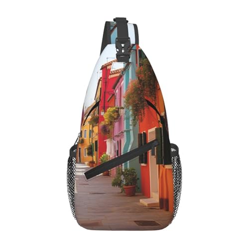 Bolso bandolera unisex negro para viajes y senderismo miniatura 1