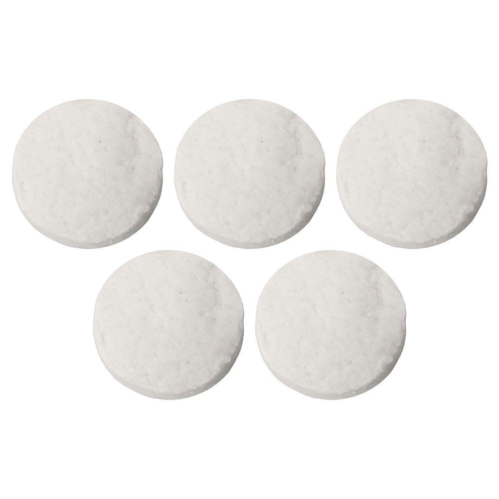 Mèches circulaires en laine pour cheminées de table, 6,1 x 1 cm, blanc, résistantes à la chaleur