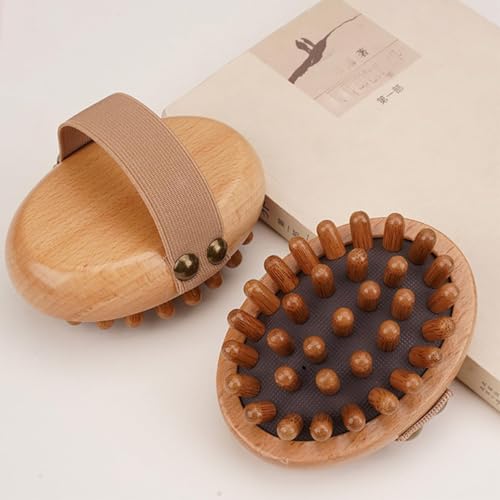 Image of Fascia Massage Blaster Tool for Cellulite, Meridian Massage, Muscle Knots, Trigger Points, Cellulite Massager Tool for Body Tension Relief Promote Lymphatic Circulation Wood