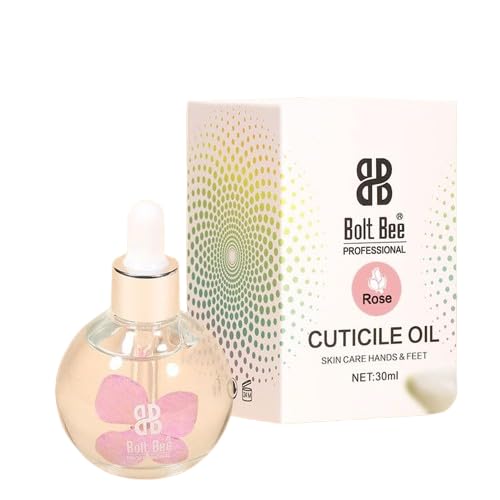 Bolt Bee Natural Revitalizing Cuticle Oil 30ml – Hydrating Repair Oil for Damaged Cuticles, Overnight Treatment for Thin Nails & Dry Skin, Nourishing Nail and Cuticle Care with Dropper (Rose)-image-29
