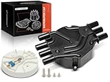 A-Premium Ignition Distributor Cap Compatible with GMC, Chevy & Isuzu Vehicles - V6 4.3L - Silverado 1500, Sierra 1500, Savana, Express, C/K-1500, Blazer, Hombre, Bravada - 1995-2008