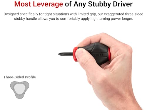 Image of TEKTON #2 Phillips x 1-1 /2 Inch Stubby Screwdriver | 26671 | Made in USA